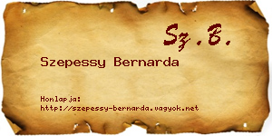 Szepessy Bernarda névjegykártya